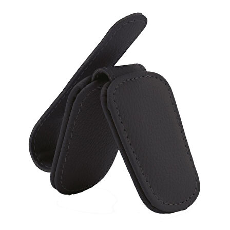 Space24 SP130 Araç İçi Gözlük Tutucu Manyetik Yumuşak Doku Tek Elle Kullanım Siyah