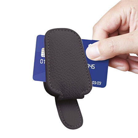 Space24 SP130 Araç İçi Gözlük Tutucu Manyetik Yumuşak Doku Tek Elle Kullanım Siyah