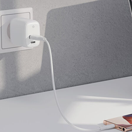 Polosmart PBS121 20W PD Çıkışlı Duvar Şarjı Beyaz