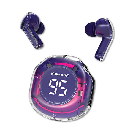Polosmart PBS221 Bluetooth 5.3 Kablosuz Kulak İçi Kulaklık Mor