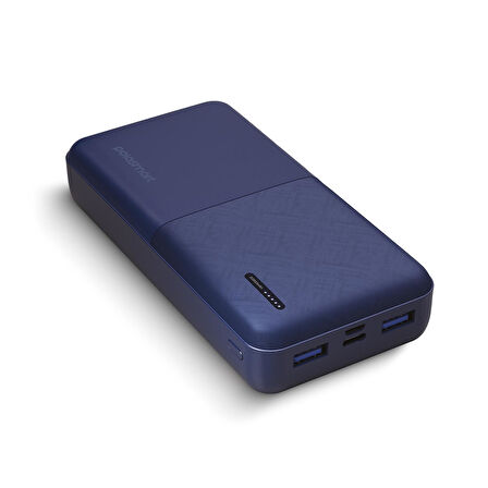 Polosmart PBS132 Led Göstergeli 2 USB 1 PD Çıkışlı Taşınabilir Şarj Cihazı Powerbank Navy