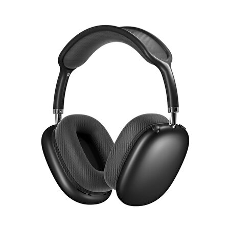 Polosmart PBS229 Kablosuz Bluetooth Şarjlı AUX TF Kart Girişli Kılıflı Kulak Üstü Kulaklık Siyah