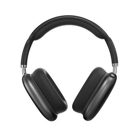 Polosmart PBS229 Kablosuz Bluetooth Şarjlı AUX TF Kart Girişli Kılıflı Kulak Üstü Kulaklık Siyah