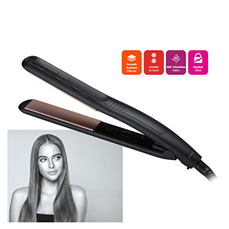 Polosmart PSC71 Bella Shine Saç Düzleştirici – 200 °C Hızlı Isınma, Pürüzsüz ve Parlak Saçlar