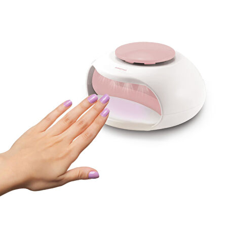 Polosmart PSC69 Oje Kurutucu UV Işık Vantilatörlü Hızlı Kalıcı Oje Kurutucu Pembe
