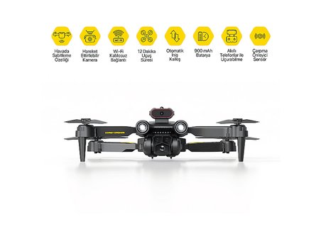 CORBY Volarix CX034 Smart Drone – Wi‑Fi FPV Canlı Görüntü, Otomatik Kalkış & 360° Takla