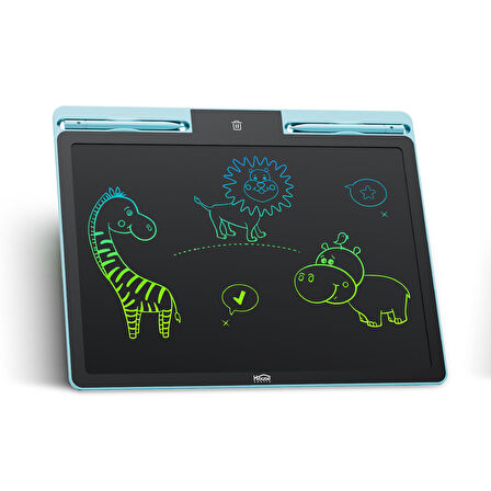 House Pratik HP78 Pilli LCD Ekran Elektronik Yazı Tahtası 16 İnç Mavi