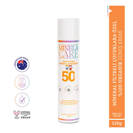 Minela Care Spf 50 Bebek ve Çocuk Güneş Kremi 110 gr
