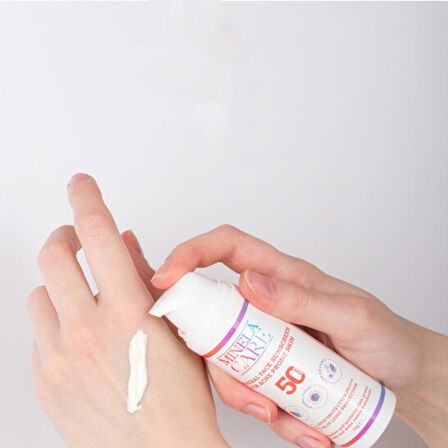 Minela Care Düzensiz Ciltler İçin Organik Mineral Filtreli Güneş Kremi Spf50 70 gr