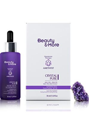 Beauty&more Ametist Crystal Pure Canlandırıcı Ve Cilt Tonu Eşitleyici Yüz Peelingi 30 Ml Aha 10% + B