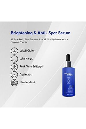 Safir Blue Sirius Aydınlatıcı & Leke Karşıtı Serum 30 Ml Alpha Arbutin 2% + Tranexamic A