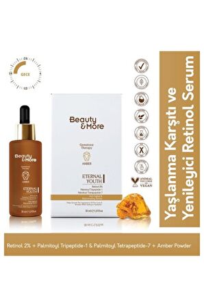 Beauty&more Amber Eternal Youth Yaşlanma Karşıtı Ve Yenileyici Serum 30 Mlretinol 2% + Palmitoyl Tri