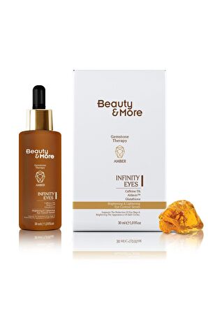 Beauty&More Amber Infinity Eyes Aydınlatıcı ve Parlatıcı Göz Çevresi Serumu 30 ml Caffeine 5% + Alda