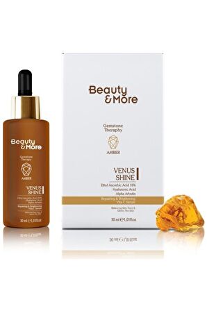 Beauty&more Amber Venüs Shine Onarıcı Ve Aydınlatıcı Serum 30 Ml Vit C 10%+ Ethyl Ascorbic Acid + Al