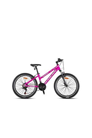 XC 75 - 24" MTB Lady - 13' - 21 Vites - V.B. - Mat Pembe-Gri/Beyaz