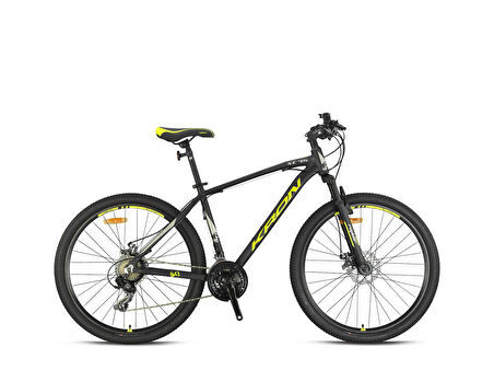 XC 75 - 27.5  MTB - 16' - 21 Vites - V.B. - Mat Siyah-Neon Sarı/Bej