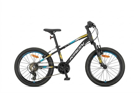 XC 75 - 24 MTB - 13' - 21 Vites -V.Brake - Mat Siyah/Sarı-Gri-Mavi