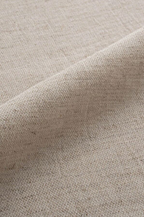 Ecocotton Maide Bej Çift Kişilik Organik Pamuk Kenevir Karışımlı Nakışlı Nevresim Takımı