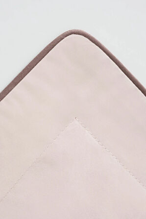 Green Black Hemera Çift Kişilik Nevresim Takımı %100 Pamuk Saten 210 TC Açık Somon - Kahve