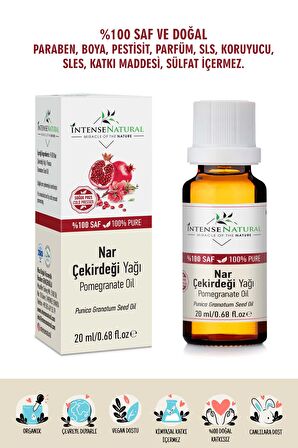 Nar Çekirdeği Yağı Soğuk Sıkım 20 ml %100 Saf ve Doğal Pomegranate Oil