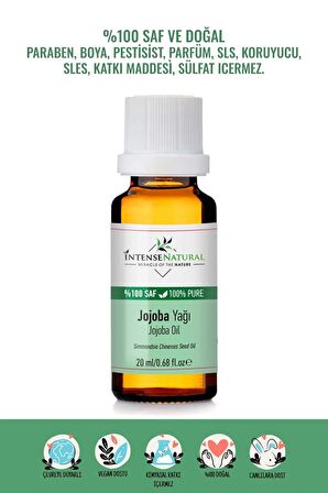 Jojoba Yağı Soğuk Sıkım 20 ml %100 Saf ve Doğal Jojoba Carrier Oil