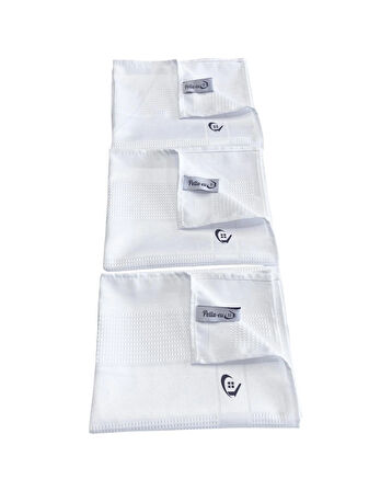 Pella-eu Mikrofiber Temizlik Bezi Cam Bezi Ayna Bezi Genel Temizlik Bezi 3 adet BEYAZ 40x60cm