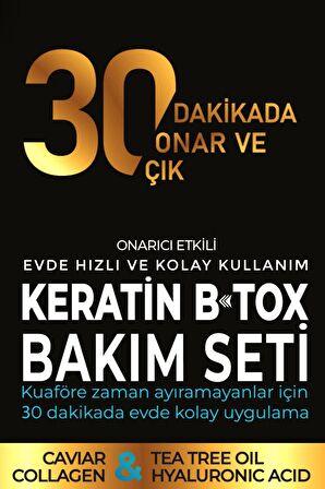 La Benedic TR'de İlk 4 Aşamalı Keratin Botox Hızlı Onarım&Bakım Full Set (Tüm Saç Renk ve Tipler)