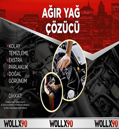 Wollx90 Ağır Kir& Yağ Çözücü Sprey 1000ml