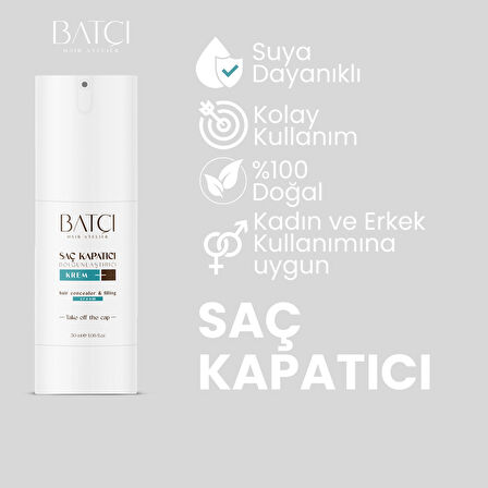 Batçı Saç Kapatıcı Dolgunlaştırıcı Sıvı Krem 30 ml