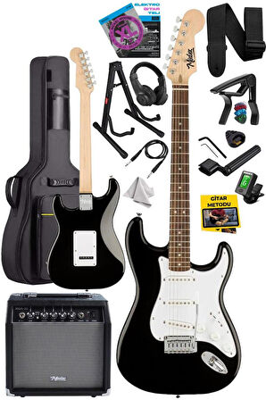 Midex RPH-30WB-35AMP Gül Klavye Strat Kasa SSS 35W Elektro Gitar Seti