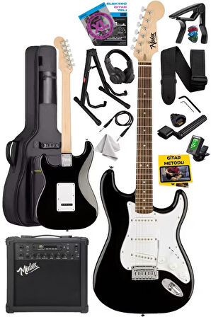 Midex RPH-30WB-25AMP Gül Klavye SSS 25W Amfili Elektro Gitar Seti