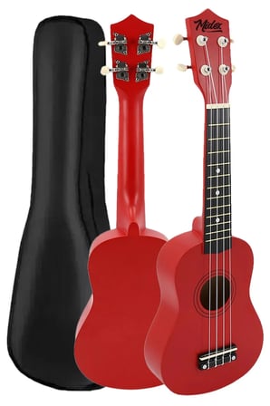 Midex UKX-901RD Kırmızı Soprano Ukulele (Askı Çanta Metod Pena)