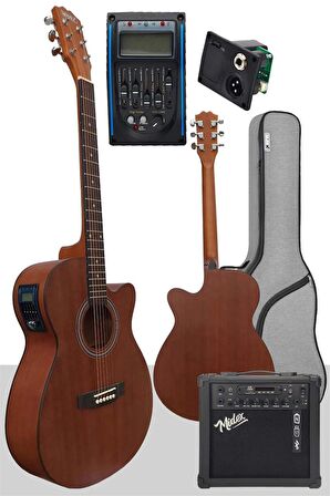 Midex Phx-188AMP Elektro Akustik Gitar 4/4 (Amfi GİGBAG Tuner Askı Capo Jak Kablo)