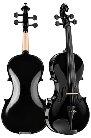 Midex HGA44BK-PAK Full Siyah Set Keman 4/4 (Yastık Tuner Susturucu Yedek Tel Reçine Çanta Yay)