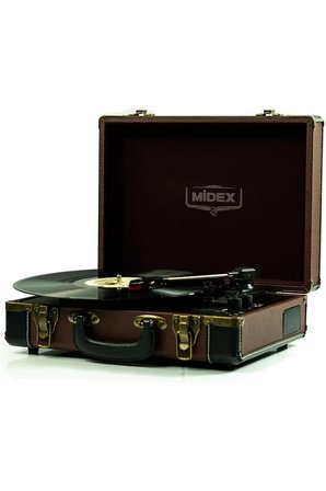 Midex Mtx101BN Nostaljik Retro Pikap Plak Çalar (Şarjlı Bluetooth Aux Hoparlörlü 3 Devir) İğne Dahil