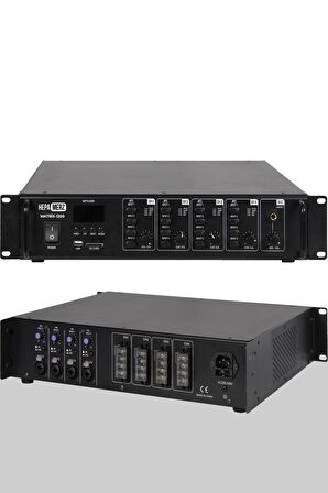 Hepa Merz Matrix-1200 4 Bölgeli Matrix Mikser Anfi 4x300W 4 Bölgeye 4 Ayrı Ses Yayını (1200W)