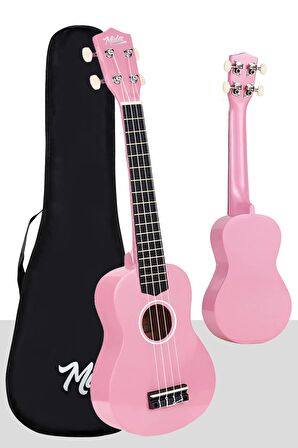 Midex UKX-901 PK Pembe Soprano Ukulele (Askı Çanta Metod Pena)