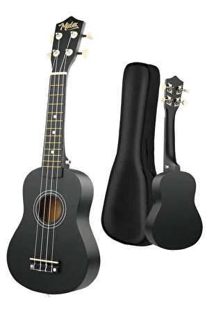 Midex UKX-901 BK Siyah Soprano Ukulele (Askı Çanta Metod Pena)