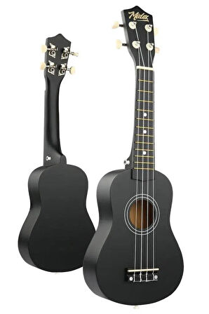 Midex UKX-901 BK Siyah Soprano Ukulele (Askı Çanta Metod Pena)
