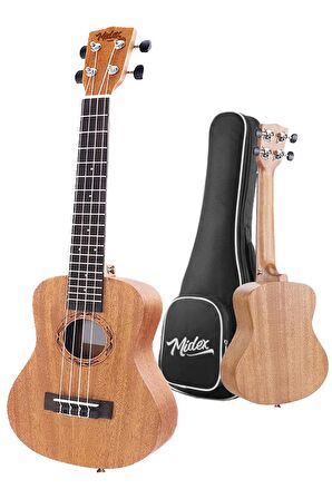 Midex CT-24MC Set Maun Concert Ukulele (Softcase Tuner Capo Metod Nota Sticker Askı Pena)