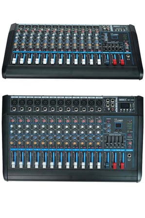 Midex MP-1000 Power Mikser Amfi 2x500W 12 Kanal Dsp Efekt EQ Usb BT