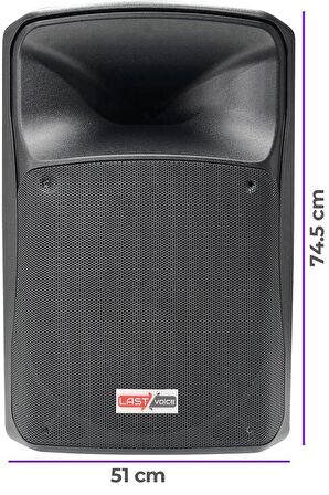 Lastvoice Lx-15ST Ayaklı Kabin Hoparlör 1000W 15''