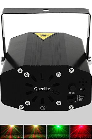 Quenlite QD-30 RGB Renkli Sahne Lazer Işık Sistemi