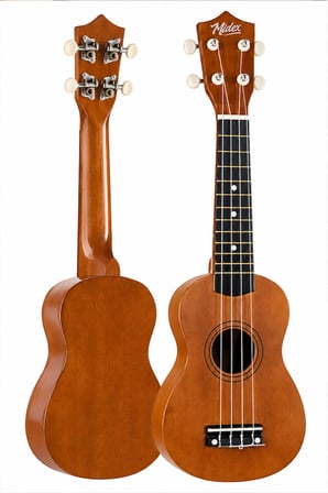 Midex UKX-901M Brown Soprano Ukulele (Askı Çanta Metod Pena)