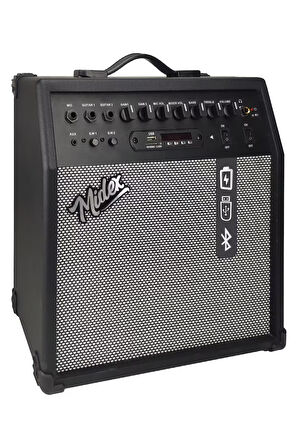 Midex MGA-50USB-BT Elektro Gitar Amfisi 50 Watt USB Bluetooth Şarjlı 4 girişli