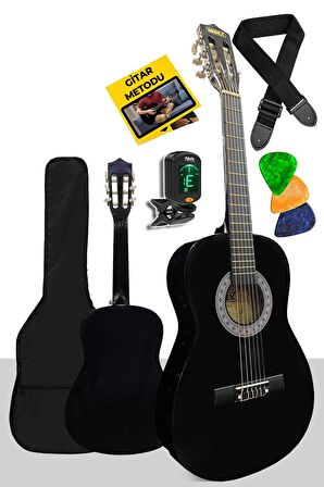 Midex CG-36BK-PAK Kaliteli 36 İnç 3/4 Junior Çocuk Gitarı 8-12 Yaş Arası (Çanta Tuner Askı Pena Metod)