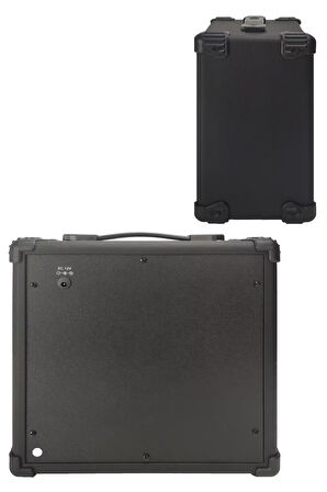 Midex MGA-25BK Elektro Gitar Amfisi 25 Watt USB Bluetooth Şarjlı 2 Girişli