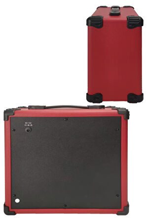 Midex MGA-25RD Elektro Gitar Amfisi 25 Watt USB Bluetooth Şarjlı 2 Girişli