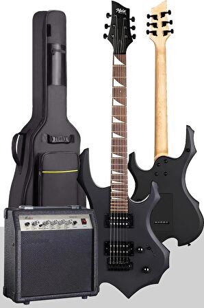 Midex Force-AMP30 Üst Seviye 30 Watt Amfili Elektro Gitar H-H Profesyonel Full Set Aksesuarlı