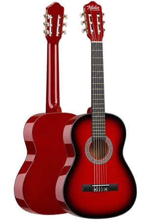 Midex CG-270RD Kırmızı Renk Klasik Gitar 4/4 Yetişkin Boy Sap Ayarlı Full Set